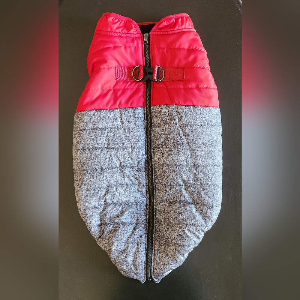 BAILEY AND BELLA COMPANION COUTURE RED AND GREY DOG VEST (3XL)